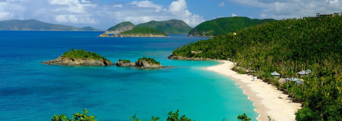 Noah Jigsaw Puzzle Overview to Trunk Bay in United States Virgin Islands national park panorama 1000 pieces