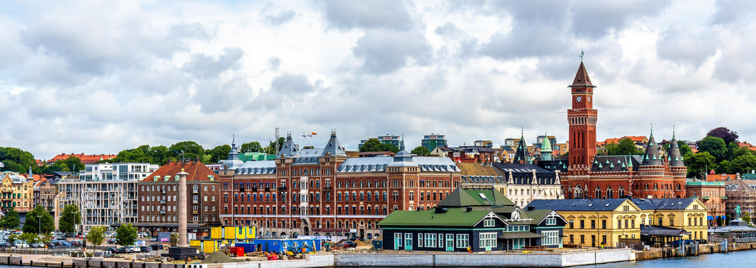 Noah Jigsaw Puzzle View of the city center and harbor of Helsingborg in Sweden panorama 1000 pieces