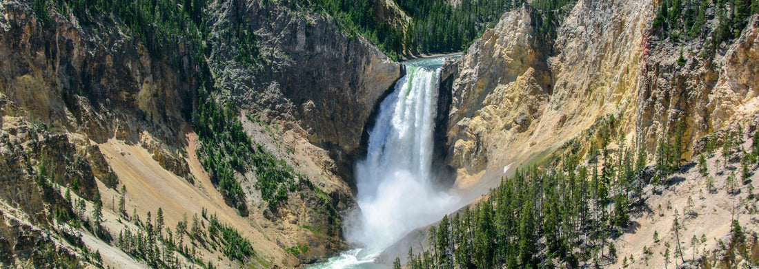 Yellowstone Falls in Yellowstone National Park, Wyoming, USA 1000pc Panoramic Puzzle
