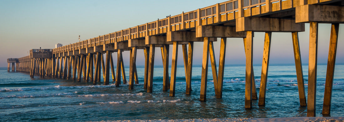 Pier at Panama City Beach, Florida at Sunrise 1000pc Panoramic Puzzle