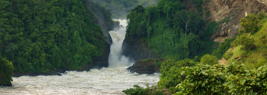 Noah Jigsaw Puzzle Wide view of the Murchison Falls in Nilo River, Uganda, top view panorama 1000 pieces