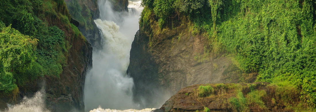 Noah Jigsaw Puzzle Detailed close-up of Murchison Falls main one in Nilo River, Uganda, top view panorama 1000 pieces