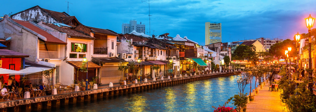 Noah Jigsaw Puzzle The old town of Malacca and the Malacca river. UNESCO World Heritage Site in Malaysia panorama 1000 pieces