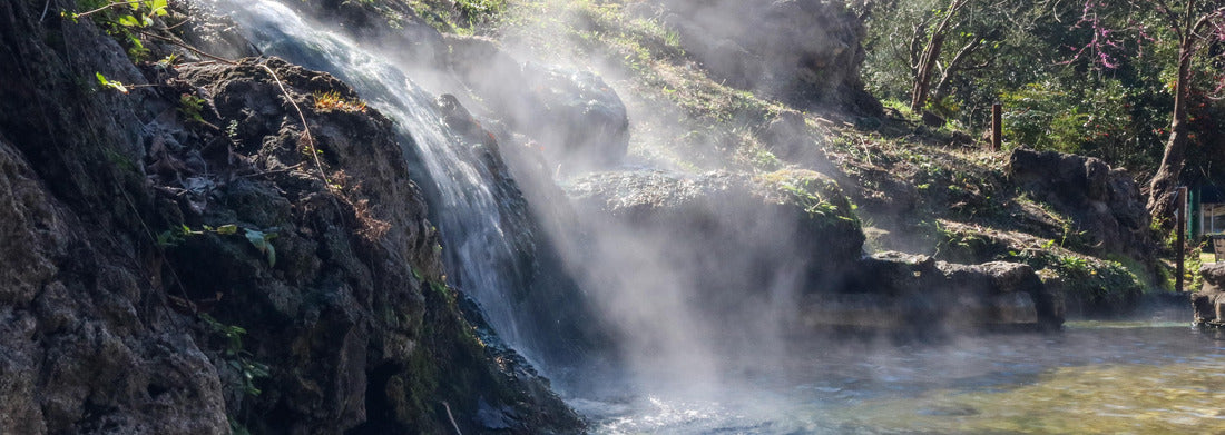 Noah Jigsaw Puzzle Hot Water Cascade, Hot Springs National Park panorama 1000 pieces
