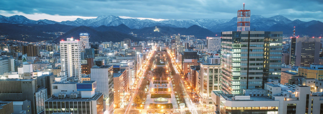 Noah Jigsaw Puzzle Sapporo Night View from Sapporo TV Tower in Sapporo City, Hokkaido, Japan panorama 1000 pieces