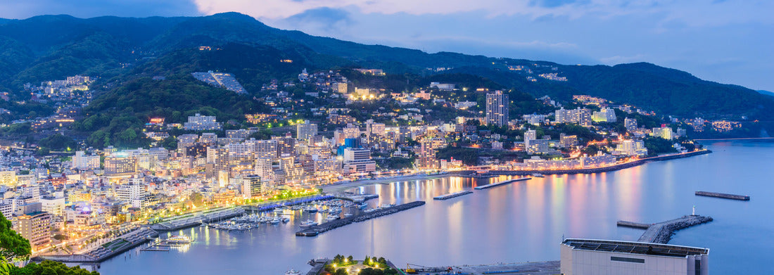 Noah Jigsaw Puzzle Atami City, Japan Skyline at twilight panorama 1000 pieces