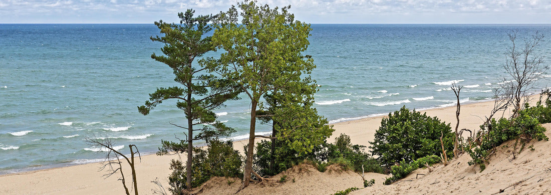 Noah Jigsaw Puzzle Indiana Dunes National Lakeshore is a National Park on Lake Michigan's south shore. The sand dunes make this beach a popular tourist attraction in Indiana, USA panorama 1000 pieces