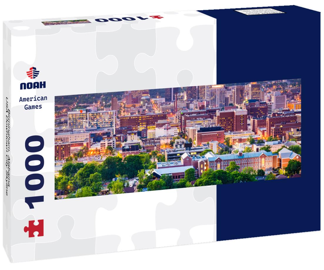 Noah Jigsaw Puzzle Birmingham, Alabama, USA Downtown City Skyline panorama 1000 pieces