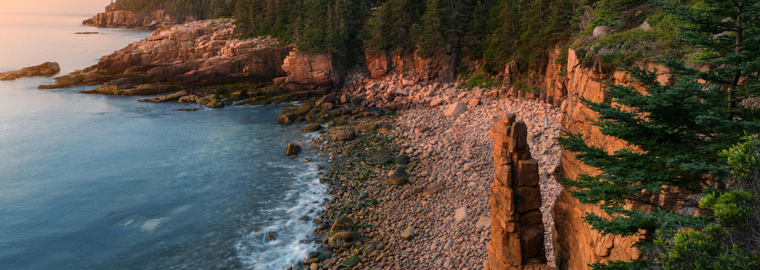 Noah Jigsaw Puzzle Rugged Acadia Coast at sunrise panorama 1000 pieces