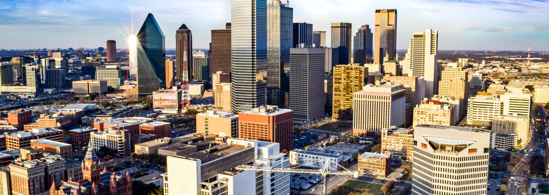 Noah Jigsaw Puzzle Aerial view of downtown Dallas on a summer afternoon - Dallas, Texas, USA panorama 1000 pieces