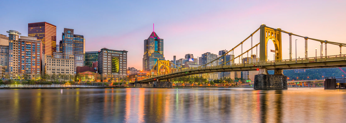Noah Jigsaw Puzzle Pittsburgh, Pennsylvania, USA city skyline on the river panorama 1000 pieces