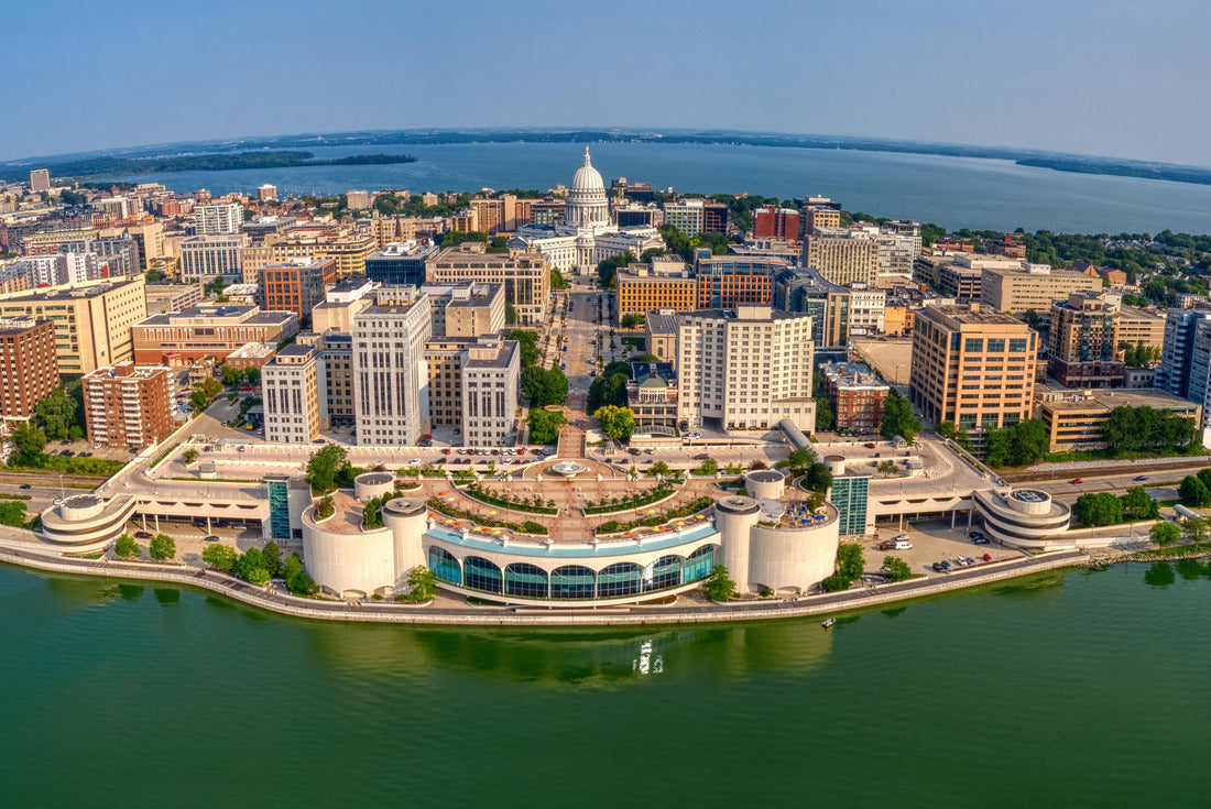 Noah Jigsaw Puzzle Aerial View of the Downtown Skyline of Madison, Wisconsin 2000 pieces