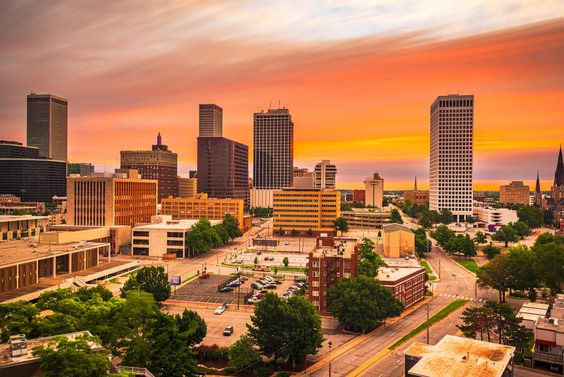Noah Jigsaw Puzzle Tulsa, Oklahoma, USA downtown skyline at twilight 2000 pieces