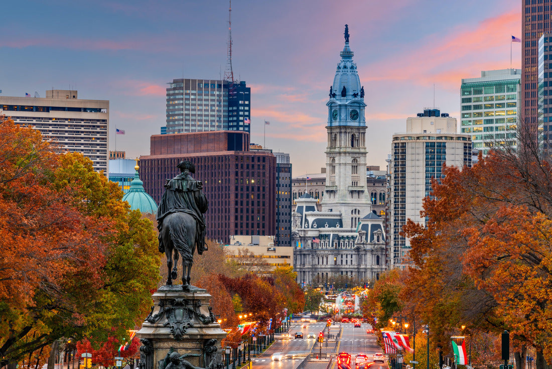Noah Jigsaw Puzzle Philadelphia, Pennsylvania, USA in fall with a view of the Benjamin Franklin Parkway 2000 pieces