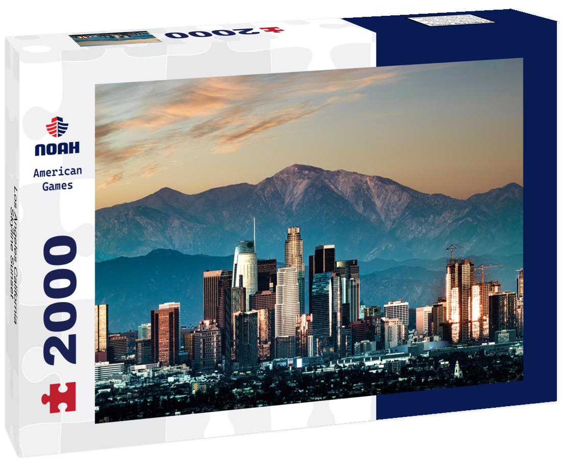 Noah Jigsaw Puzzle Los Angeles California Skyline Sunset 2000 pieces