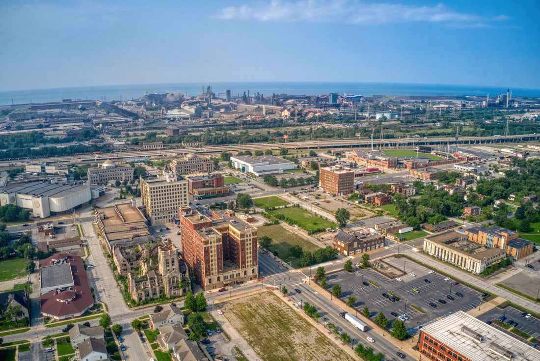 Noah Jigsaw Puzzle Downtown Gary, Indiana and its Steel Mill 2000 pieces