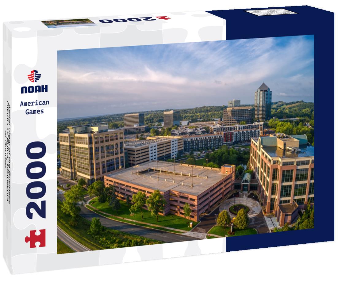 Noah Jigsaw Puzzle Aerial View of the Business District of Edina, Minnesota at Sunrise 2000 pieces