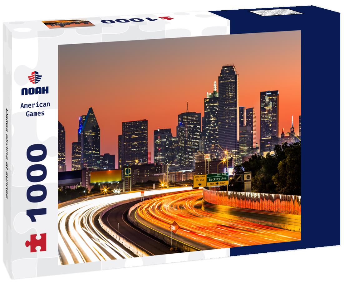 Noah Jigsaw Puzzle Dallas skyline at sunrise 1000 pieces