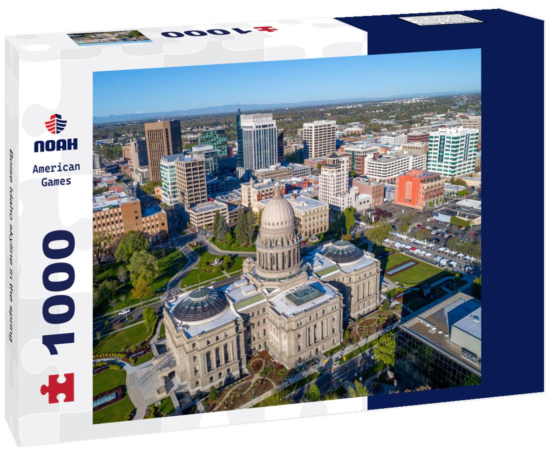 Noah Jigsaw Puzzle Boise Idaho skyline in the spring 1000 pieces