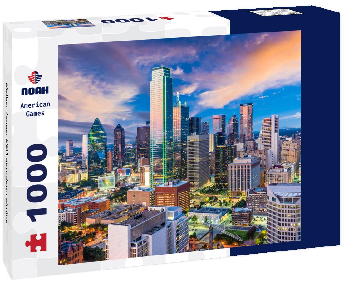 Noah Jigsaw Puzzle Dallas, Texas, USA downtown skyline 1000 pieces