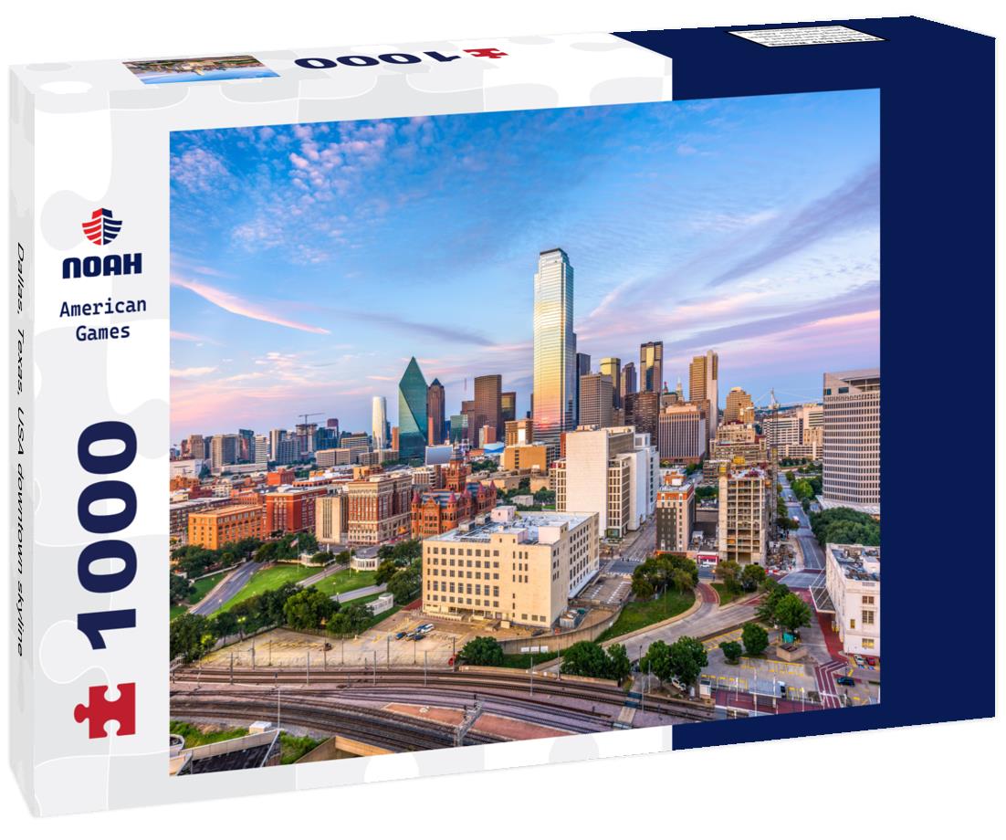 Noah Jigsaw Puzzle Dallas, Texas, USA downtown skyline 1000 pieces