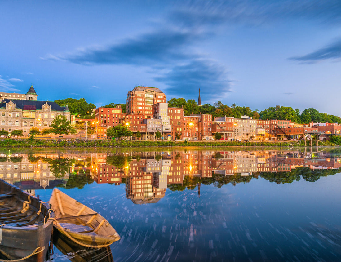 Noah Jigsaw Puzzle Augusta, Maine, USA skyline on the river 1000 pieces