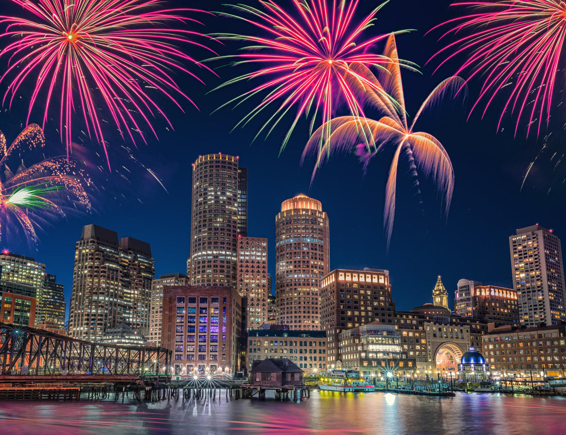 Noah Jigsaw Puzzle Boston (Massachusetts, USA) with fireworks 1000 pieces