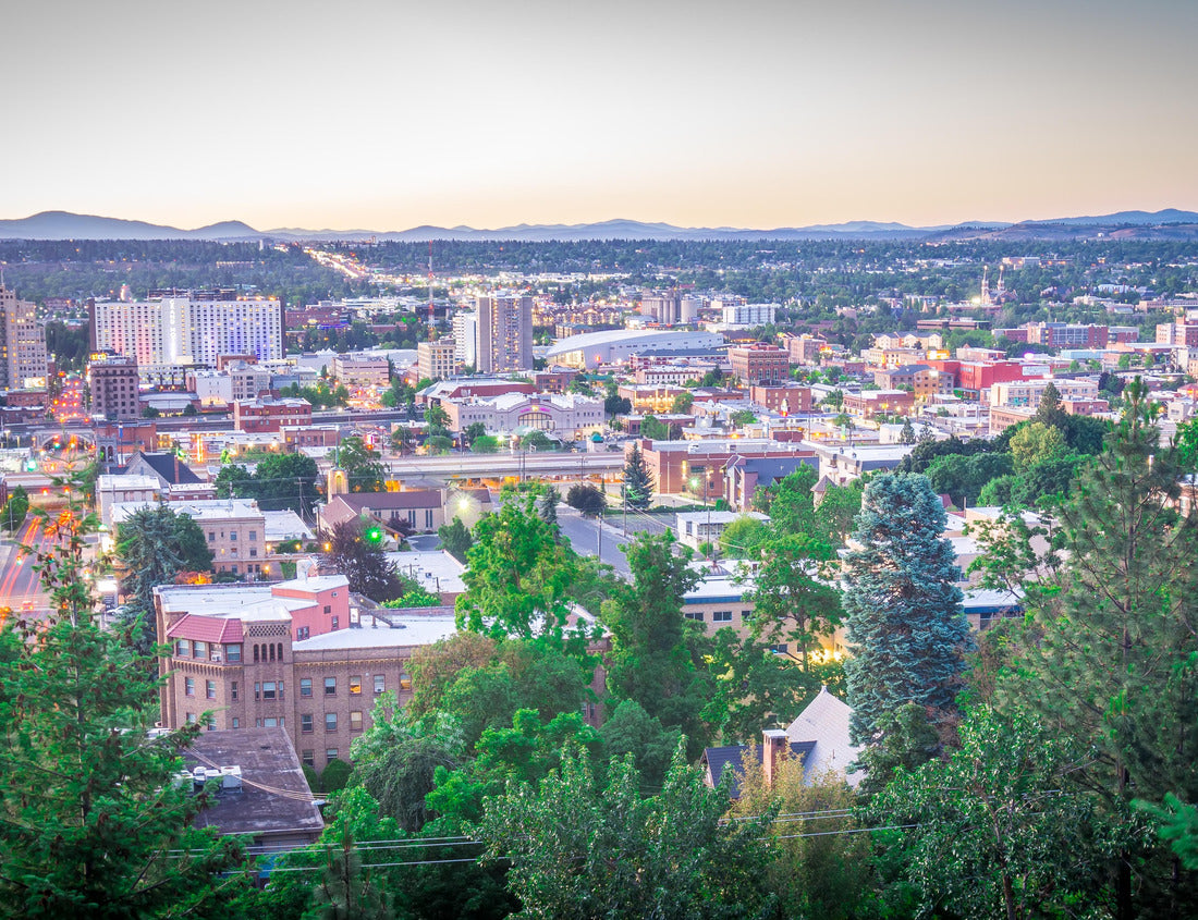 Noah Jigsaw Puzzle Spokane Washington city skyline and streets 1000 pieces