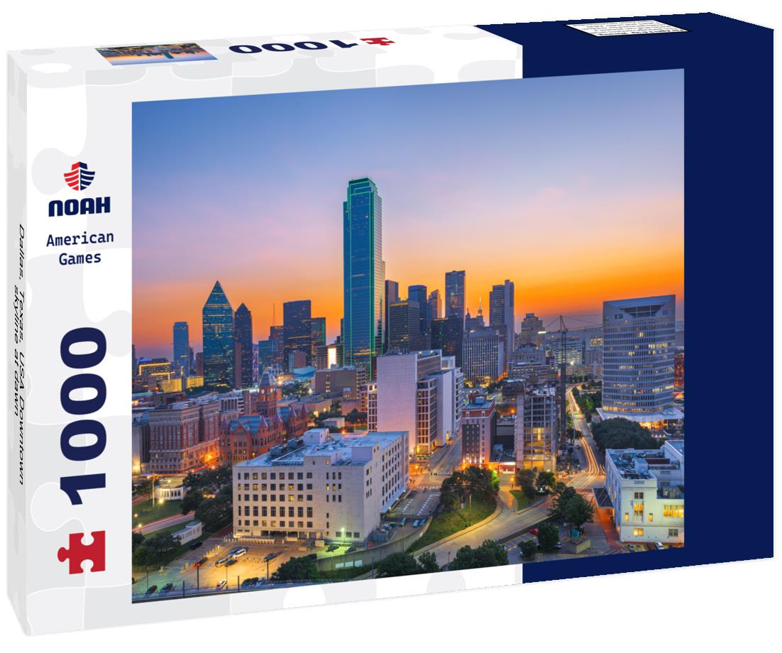 Noah Jigsaw Puzzle Dallas, Texas, USA Downtown skyline at dawn 1000 pieces