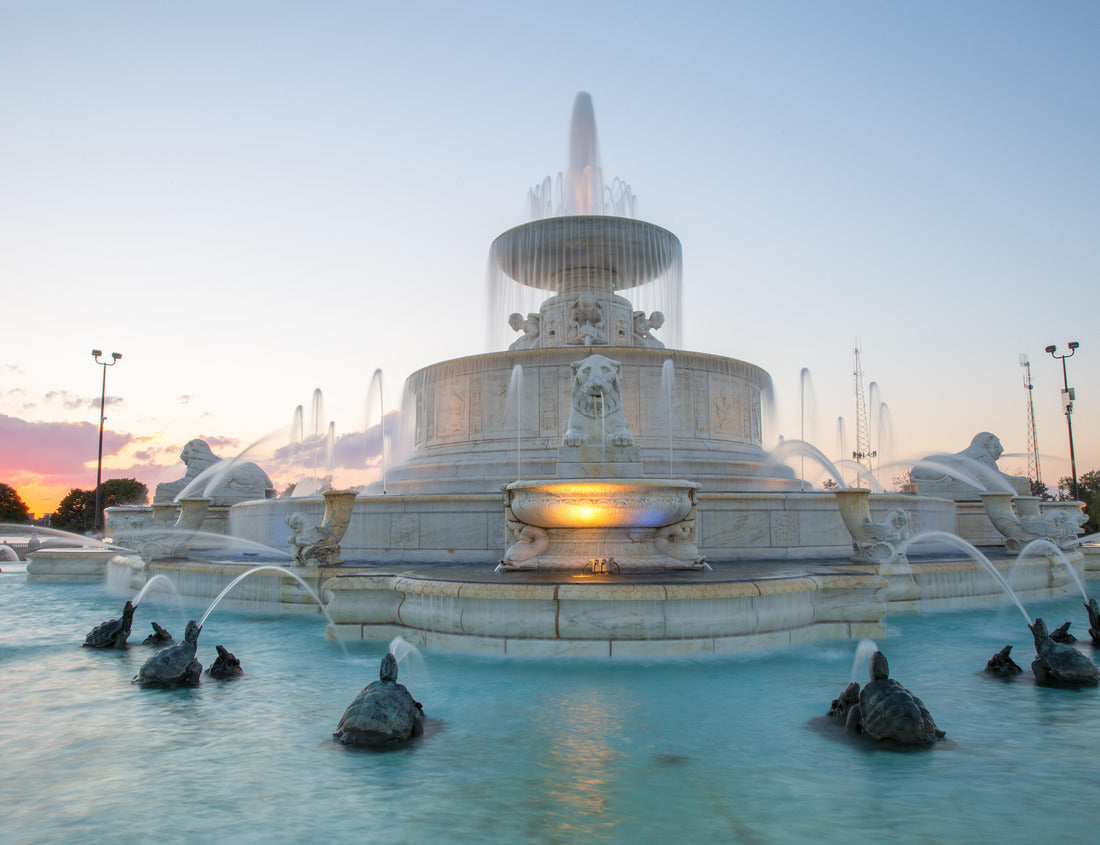 Noah Jigsaw Puzzle Detroit Fountain at Belle Isle during Sunset 1000 pieces