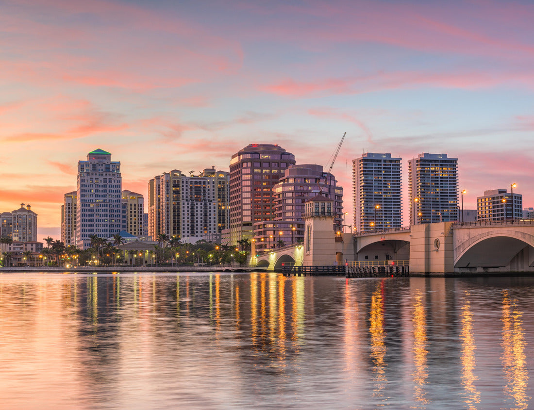 Noah Jigsaw Puzzle West Palm Beach, Florida, USA Downtown skyline 1000 pieces
