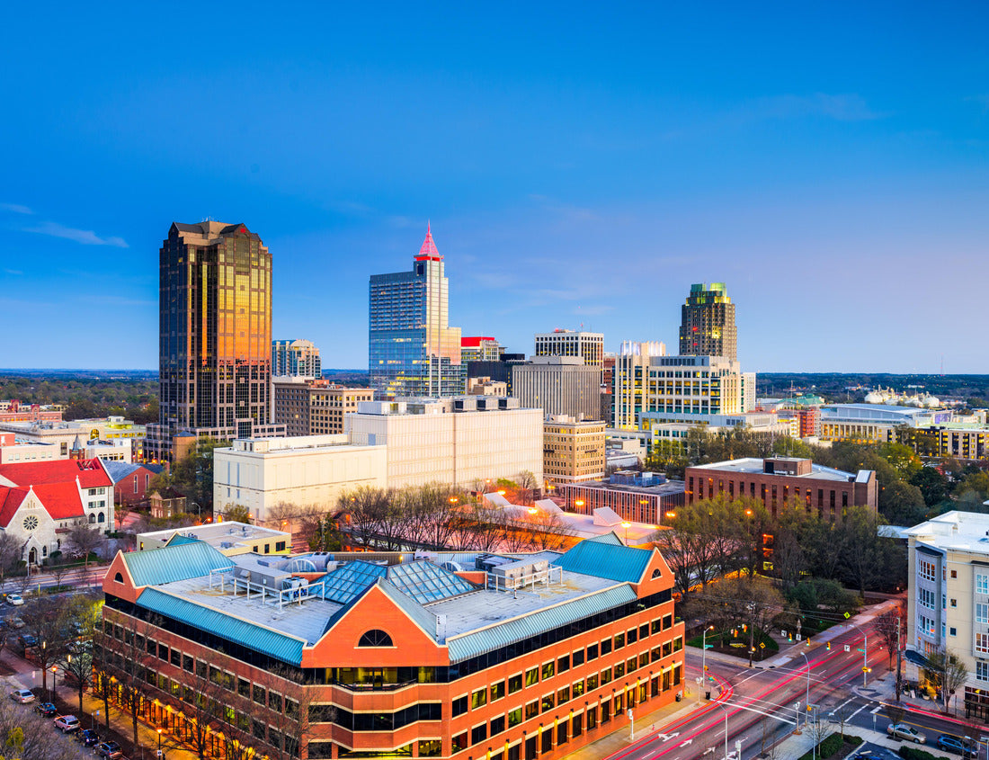 Noah Jigsaw Puzzle Raleigh, North Carolina, USA downtown city skyline 1000 pieces