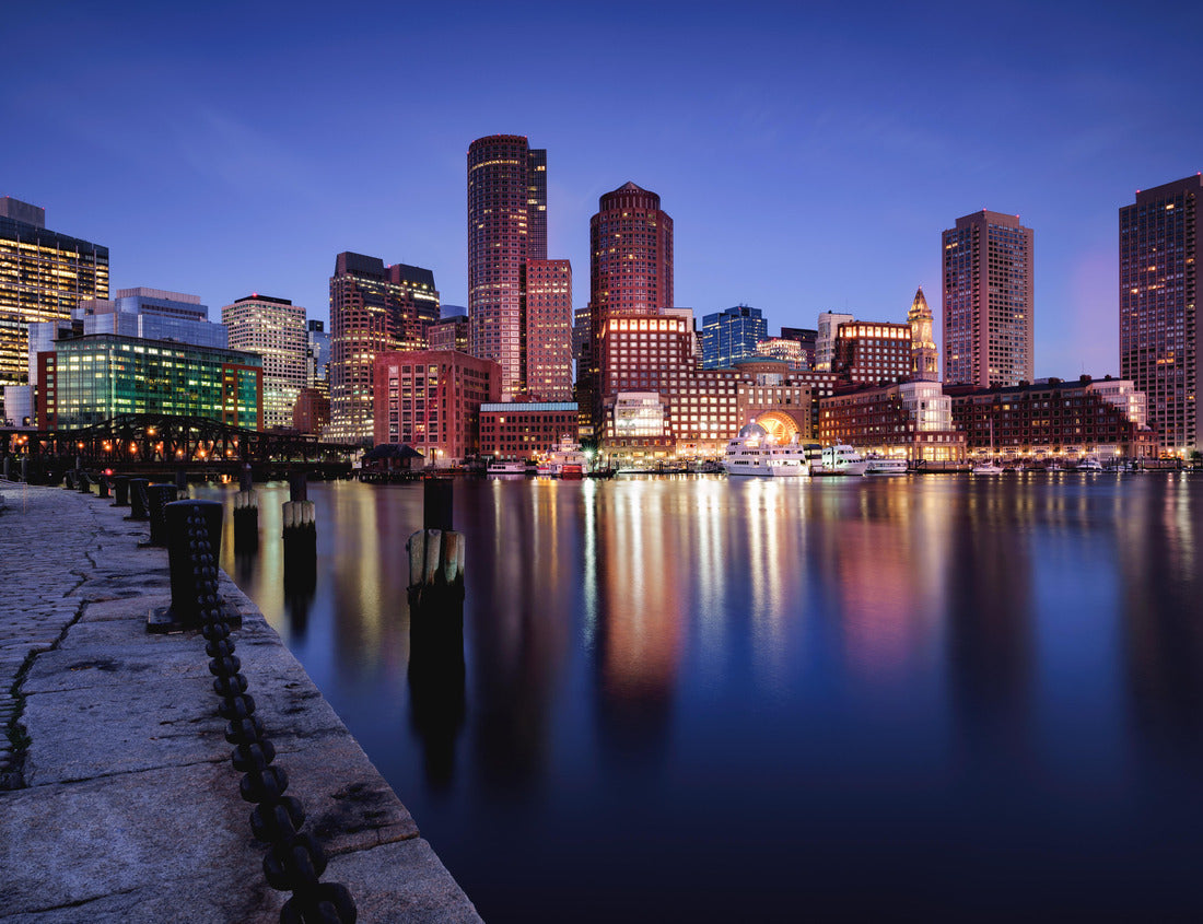Noah Jigsaw Puzzle Boston skyline at dusk, Boston, Massachusetts, USA 1000 pieces