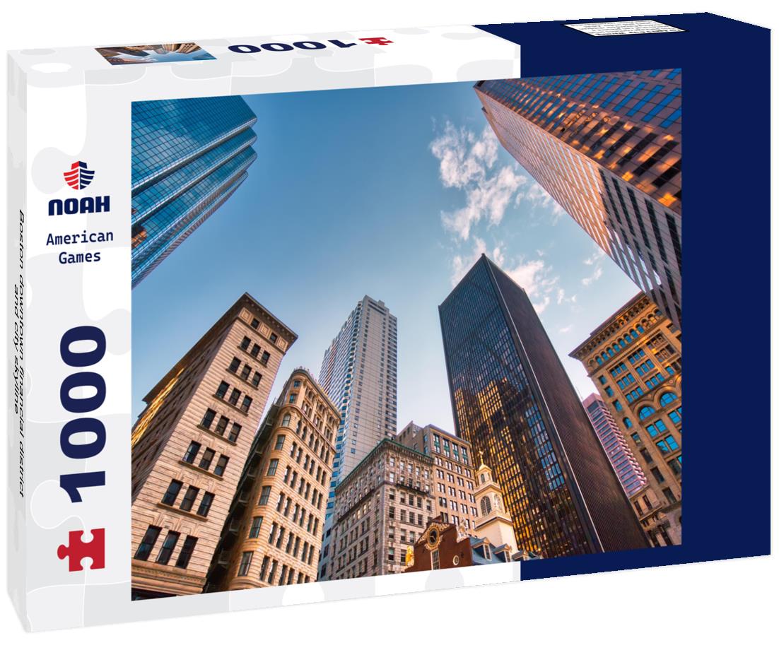 Noah Jigsaw Puzzle Boston downtown financial district and city skyline 1000 pieces
