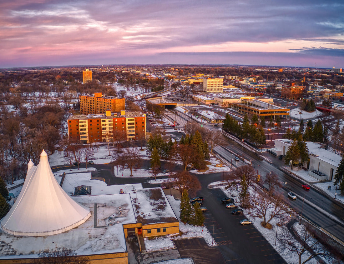 Noah Jigsaw Puzzle Aerial View of Downtown Moorhead, Minnesota at Dusk 1000 pieces
