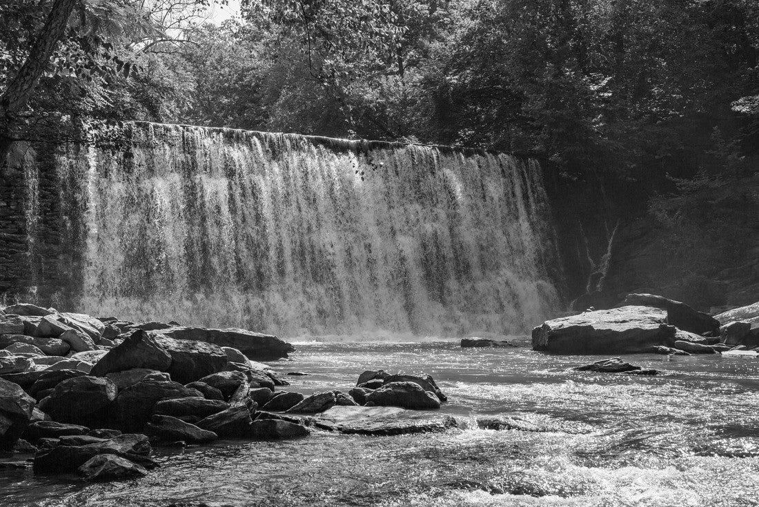 Vickery Creek Trail in Roswell, Georgia 2000pc PuzzleBlack and White