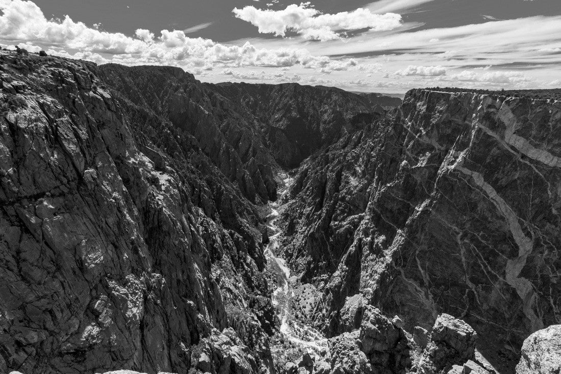 Noah Jigsaw Puzzle Black Canyon of The Gunnison National Park in black white 2000 pieces