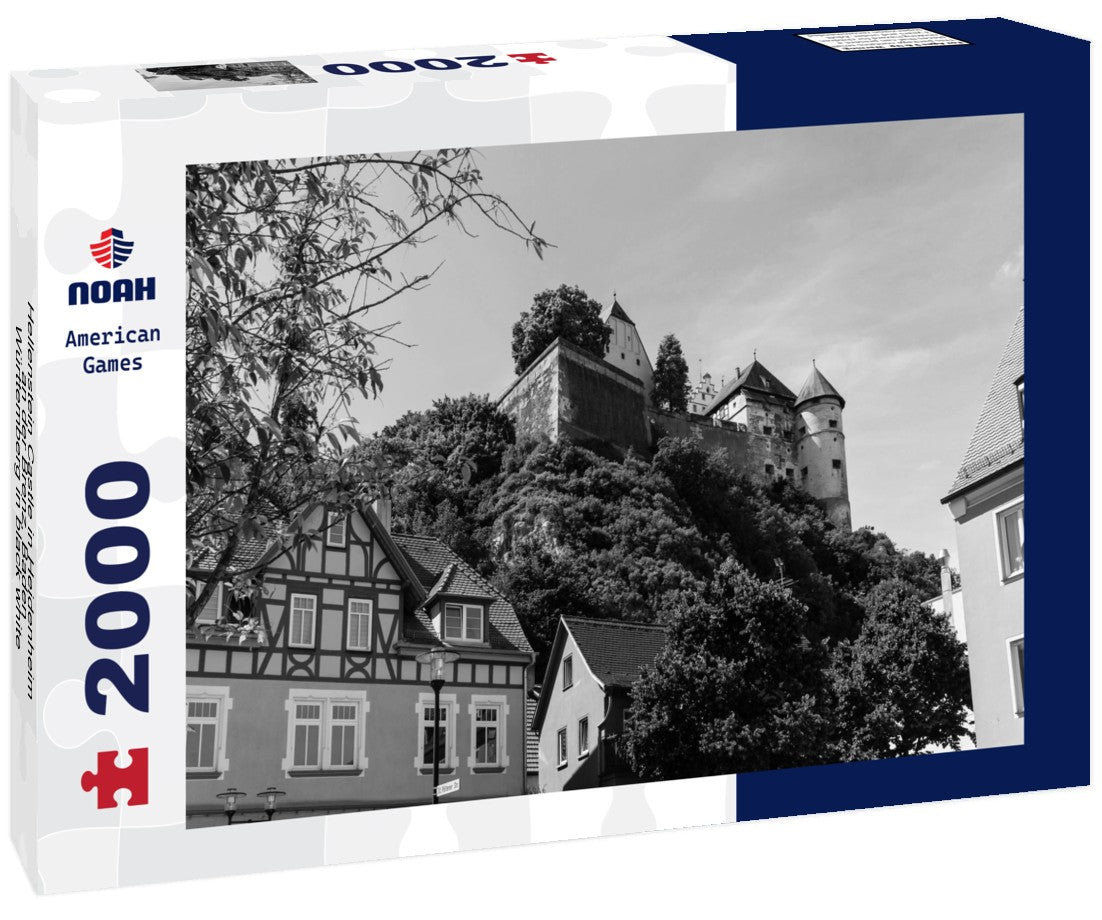Hellenstein Castle in Heidenheim an der Brenz, Baden-Württemberg 2000pc PuzzleBlack and White