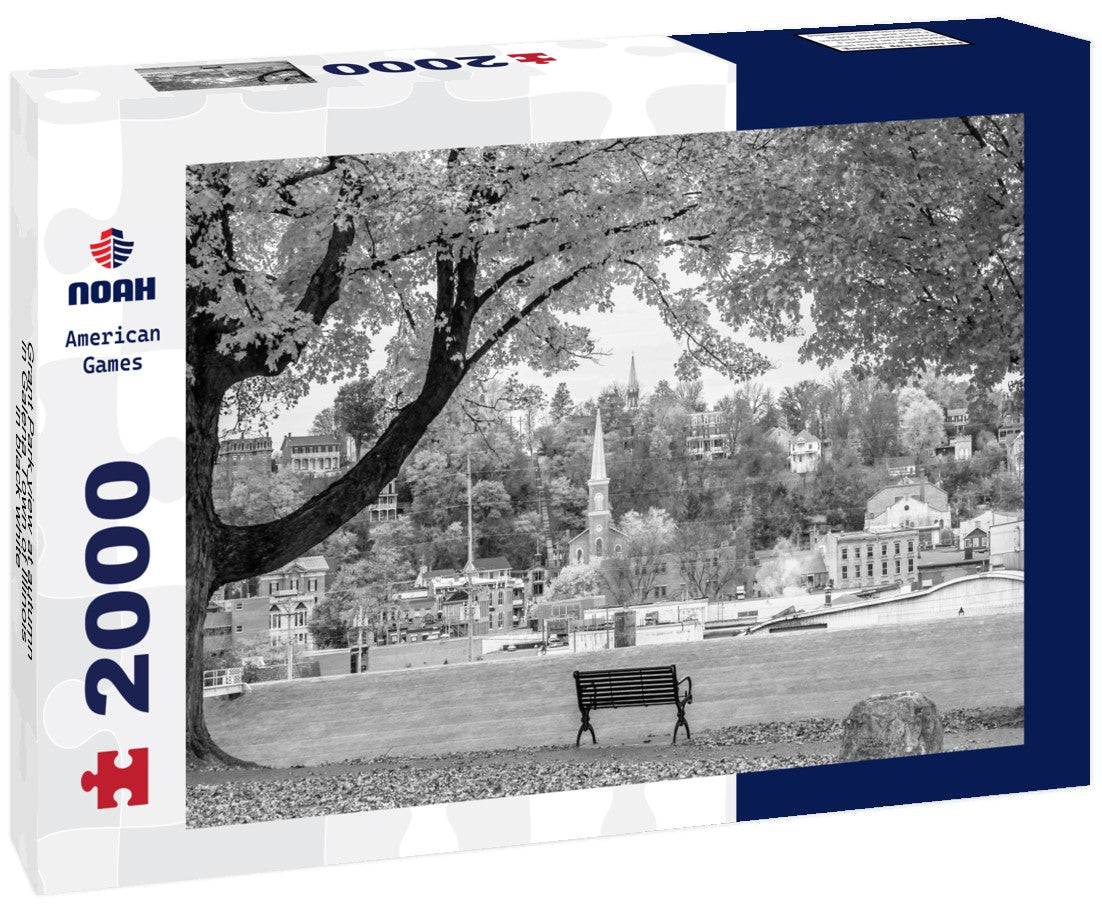 Grant Park view at autumn in Galena Town of Illinois 2000pc PuzzleBlack and White