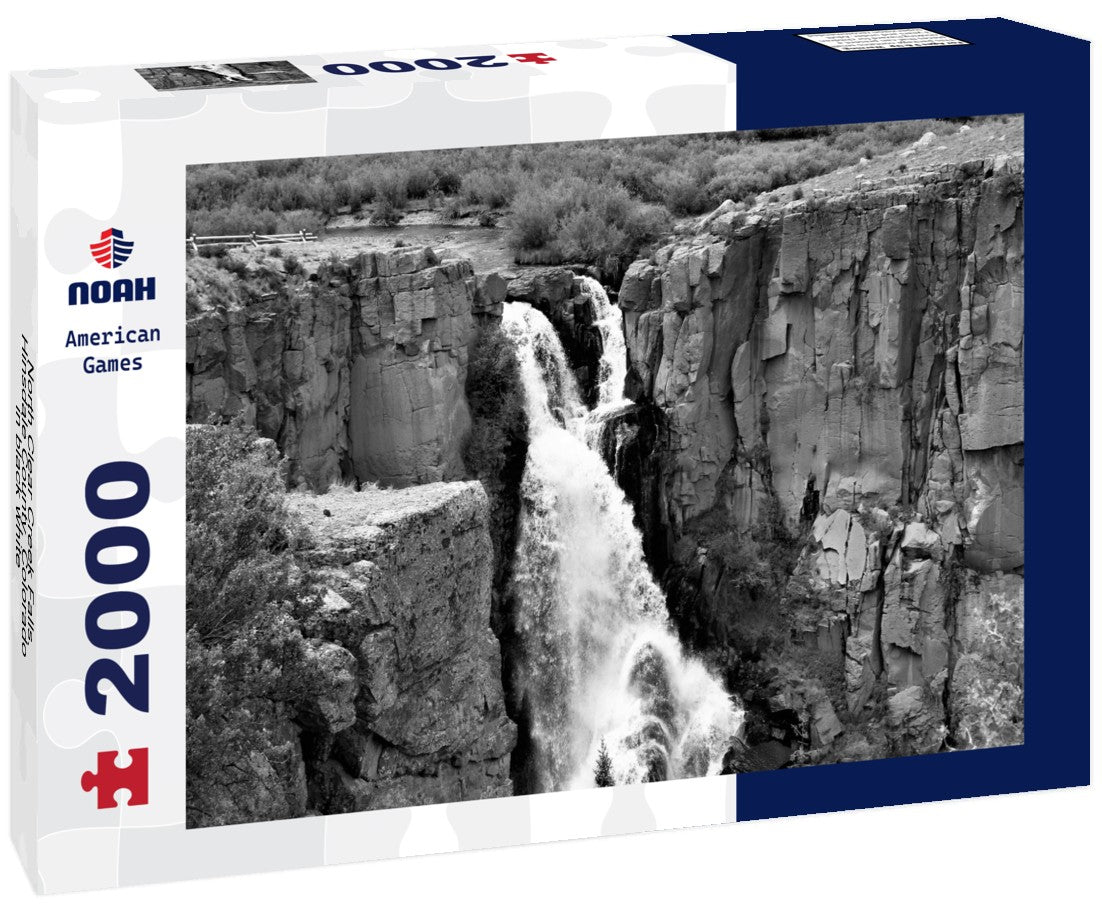 North Clear Creek Falls. Hinsdale County, Colorado 2000pc PuzzleBlack and White