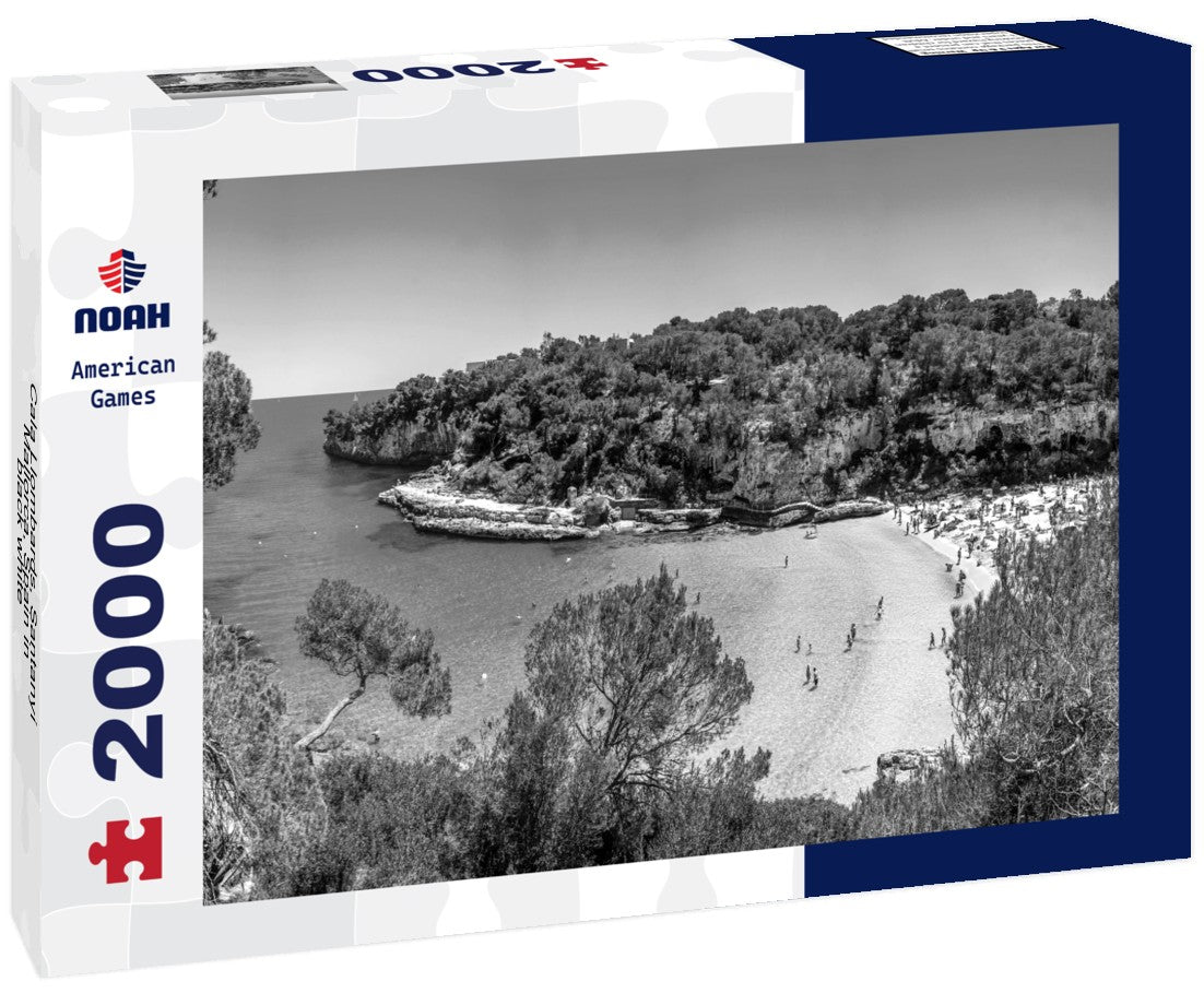 Cala Llombards, Santanyí, Mallorca, Spain 2000pc PuzzleBlack and White