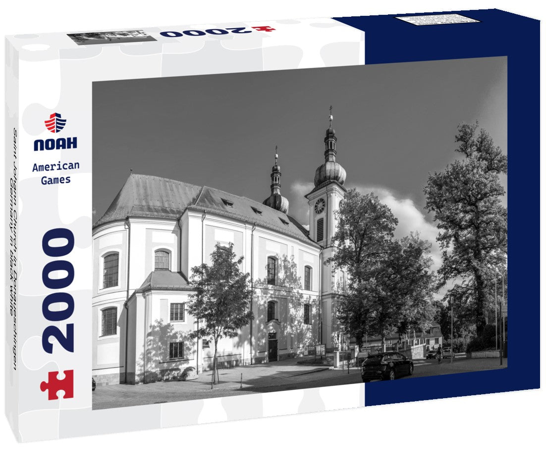 Saint Johann Church in Donaueschingen, Germany 2000pc PuzzleBlack and White