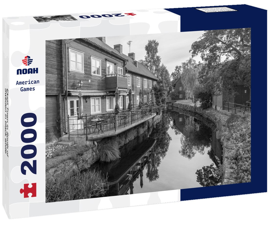 Eksjö Town in South of Sweden 2000pc PuzzleBlack and White
