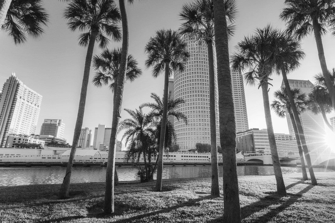 Downtown of Tampa. Tampa, Florida, USA 2000pc PuzzleBlack and White