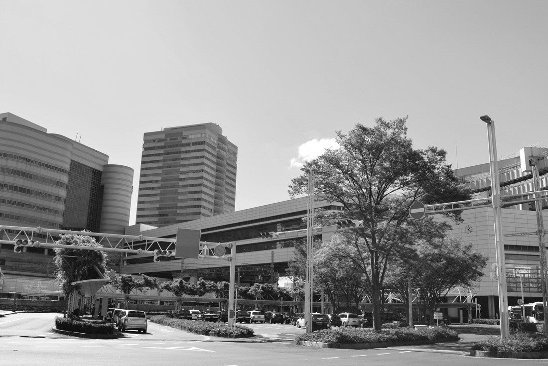 downtown of Chiba, Chiba Prefecture, Japan 2000pc PuzzleBlack and White