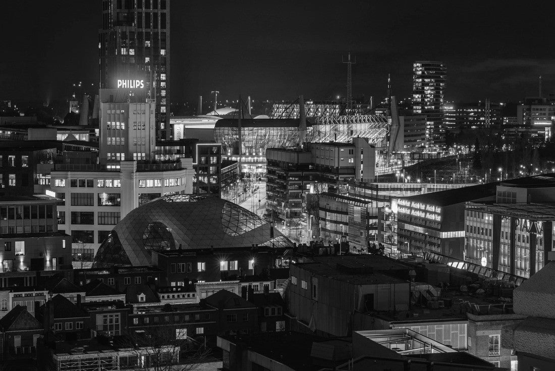Above Eindhoven City at Night 2000pc PuzzleBlack and White