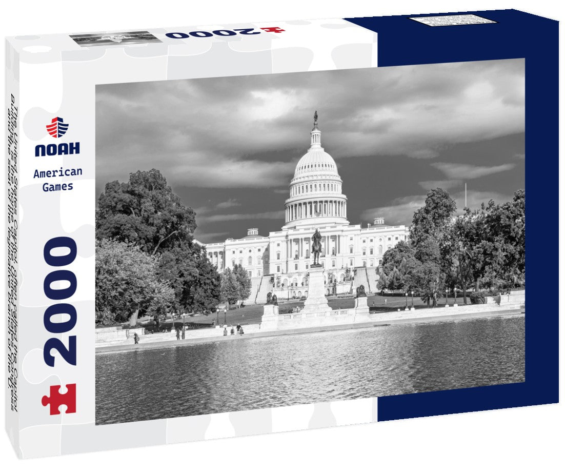 U.S Capitol Building - Washington D.C. 2000pc PuzzleBlack and White