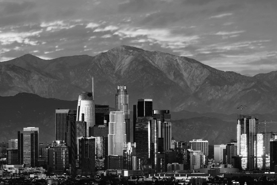 Los Angeles skyline Sunset 2000pc PuzzleBlack and White