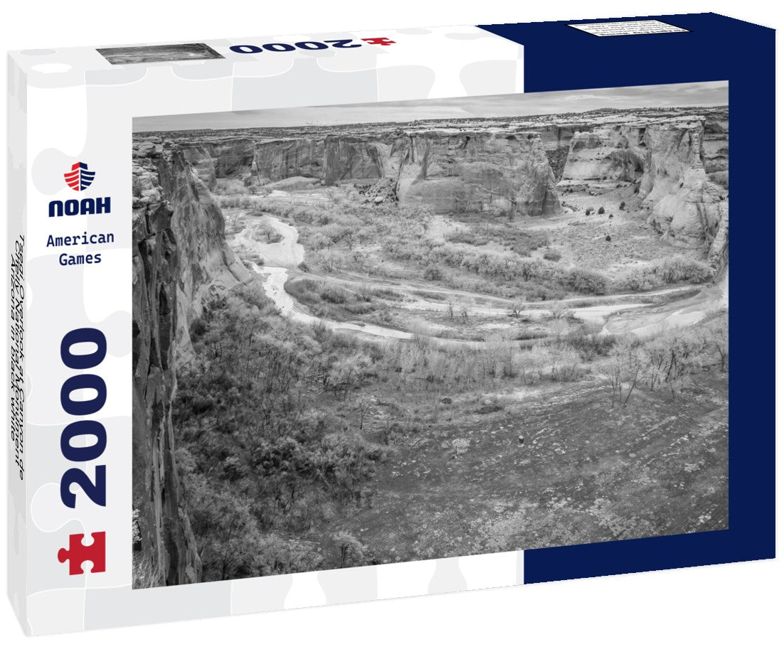 Tsegi Overlook at Canyon de Chelly National Monument, Arizona 2000pc PuzzleBlack and White