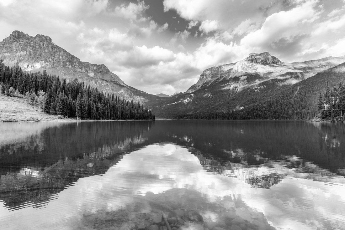 Noah Jigsaw Puzzle Emerald Lake in Yoho Np, British Columbia, Canada in black white 2000 pieces